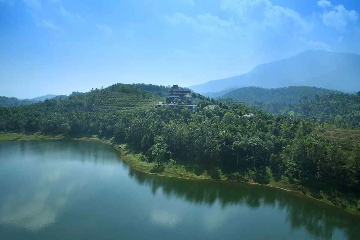 Arayal Resorts stunning lakefront view and natural scenery in Wayanad, Kerala